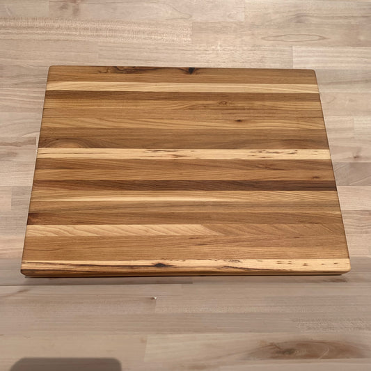 Handmade Reclaimed Hickory Cutting Board - 16"x14"x1.25"