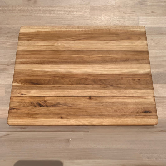 Handmade Reclaimed Hickory Cutting Board - 16"x14"x1.25"